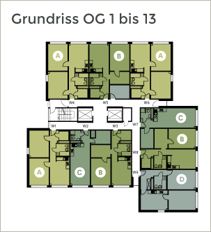 Etagenplan 13.OG